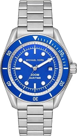 Michael Kors Maritime Three-Hand Date Stainless Steel Watch - MK9160 on Amazon.ae - Price Tracker