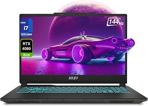 MSI Cyborg 15 Cyborg Gaming Laptop, Intel i7-12650H, 32 GB DDR4 RAM, 2 TB PCIe SSD, 15.6" FHD (1920x1080) Display, Nvidia G-Force RTX 4060, RGB Backlit Keyboard, W11 Home, Translucent Black على Amazon.ae - متتبع الأسعار