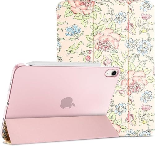 ProCase for iPad (A16) 11th/10th Generation Case 11/10.9 Inch, Rose | 11 Inch 2025/10.9 Inch 2022, iPad 11/10 Gen Case, Slim Smart Cover With Translucent Hard Shell Back, Supports Auto Wake/Sleep على Amazon.ae - متتبع الأسعار