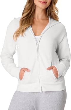 Hanes Women's Full-Zip Hooded Sweatshirt, EcoSmart Women's Sweatshirt, Women's Comfortable Hoodie - متتبع أسعار Amazon.sa