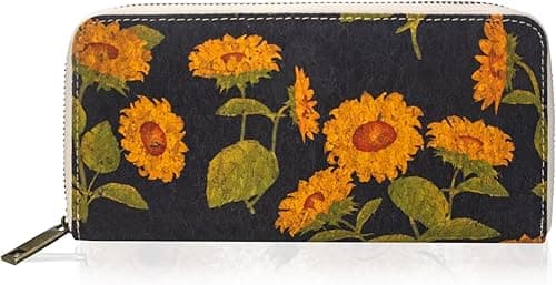 Boshiho Women's Cork Leather Wallet: Ecological & Vegan Women's Zipper Purse Cork Vegan Purse Gift for Ladies with Gift Box on Amazon.ae - Price Tracker