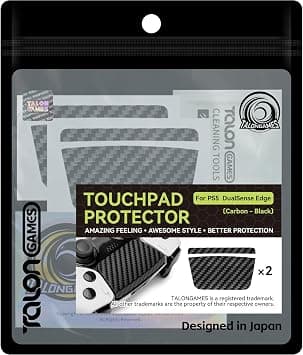 TALONGAMES Touchpad Protector Skin Compatible With PS5 DualSense Edge Controller, Enhanced Texture for Controller, Pre-Cut, Easy to Apply, Easily Add Protection (Carbon - Black) على Amazon.ae - متتبع الأسعار