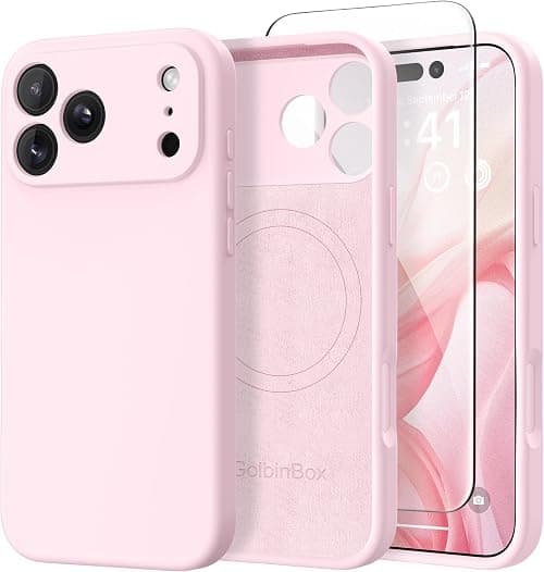 GolbinBox Magnetic for iPhone 17 Pro Max Case, Silicone Cover, Chalk Pink on Amazon.ae - Price Tracker