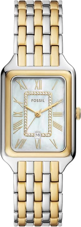 Fossil Raquel Three-Hand Date Two-Tone Stainless Steel Watch - ES5305 - Best Deal Finder