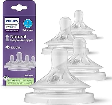 Philips Avent Natural Response, Extra Slow Flow (Flow 1), 4-Pack, SCY961/44 - Amazon.ae Price Tracker