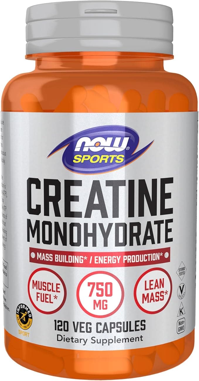 NOW Sports Nutrition, Creatine Monohydrate 750 mg, Mass Building*/Energy Production*, 120 Capsules on Amazon.ae - Price Tracker