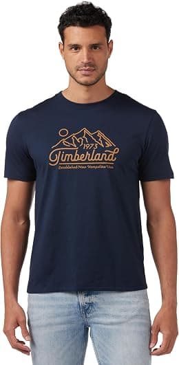 Timberland mens Tfo Mountain Logo Short Sleeve T-shirt (pack of 1) - Best Deal Finder