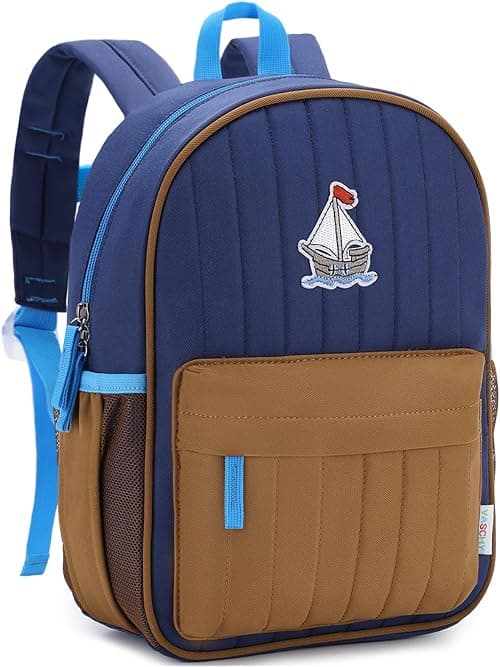 School Bag for Kid, Vaschy Lightweight Quilted Color-blocked Kids Backpack for Kindergarten Children Two Size على Amazon.ae - متتبع الأسعار