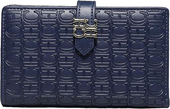 Women's Fashion Large Capacity Wallet, Letter Embossed Card Holder, Perfect for Dinner, Women's Coin Purse, Mobile Phone, Women's Design Multi-Card Wallet (BLUE) on Amazon.ae - Price Tracker