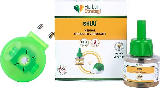 Herbal Strategi Mosquito Repellent Vaporizer Liquid - 40ml (Machine & Refill) | 100% Herbal | Baby-Safe, Skin-Safe, Pet-Friendly| Eco-friendly, Non-toxic - Amazon.ae Price Tracker