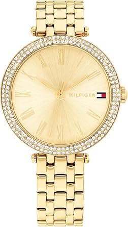 Tommy Hilfiger Women's Watch - Classic 3H Quartz Watch - Stainless Steel Wristbrand - Water Resistant up to 3 ATM/30 Meters - Premium Fashion Timepiece with Day to Night Versatility - 34mm on Amazon - Best Deal Finder