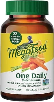 MegaFood One Daily Multivitamin for Women & Men, 22 Nutrients, 180 Tablets on Amazon.ae - Price Tracker
