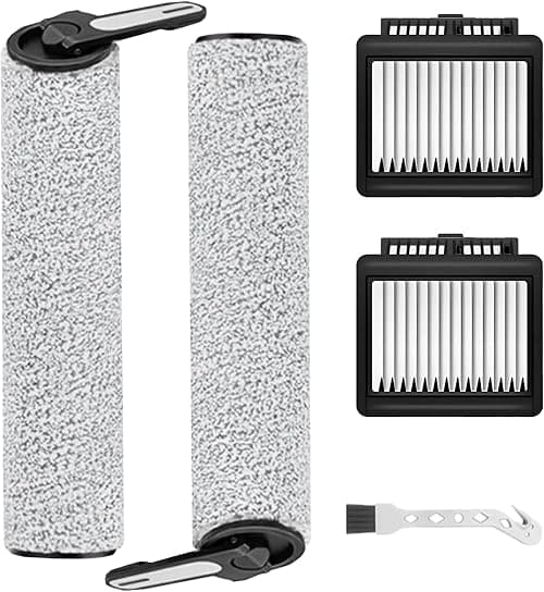 Replacement HEPA Filter Roller Brush Compatible with Dreame K10/K10 Pro Wet Dry Handheld Wireless Vacuum Cleaner, Cordless Vacuum Cleaner Accessory- 2 Roller Main Brush and 2 HEPA Filters on Amazon.ae - Price Tracker