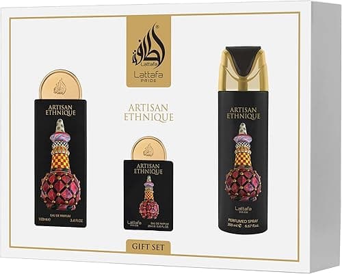 Lattafa Pride Artisan Ethnique Gift Set 3 Pieces on Amazon.ae - Price Tracker