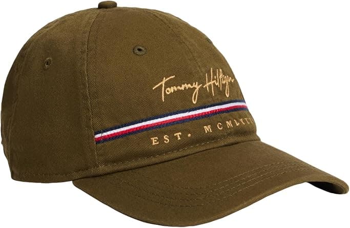 Tommy Hilfiger mens Signature Adjustable Baseball Cap Baseball Cap on Amazon.ae - Price Tracker