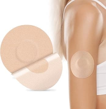Freestyle Adhesive Patches 25Pack Waterproof Libre2/3 Sensor Covers Flesh Flexible CGM Patches Without Glue in The Center-Enlite-Guardian-Freestyle Libre 14 Day Sensor Patches على Amazon.ae - متتبع الأسعار