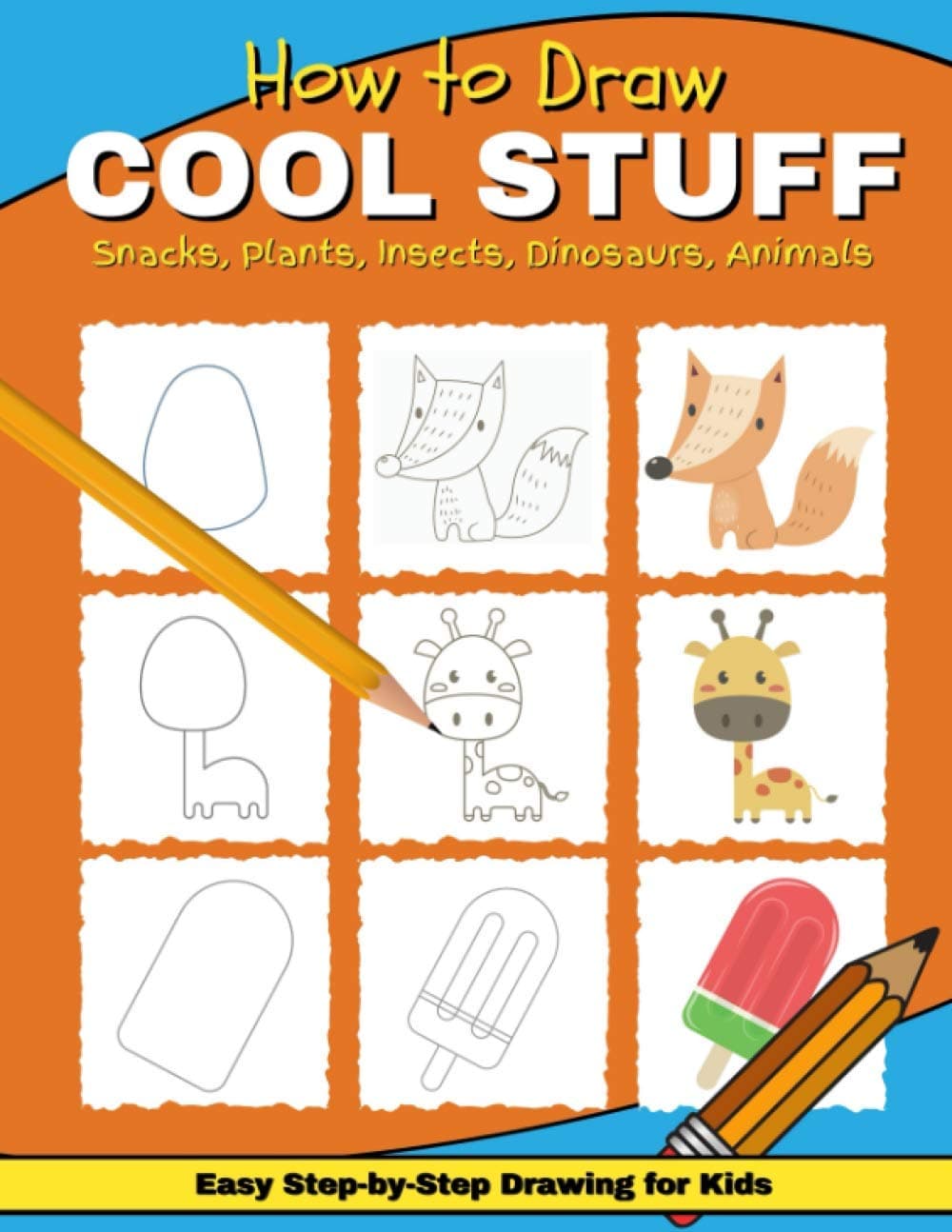 How to Draw Cool Stuff: Simple & Easy Step-by-Step Drawing for Kids | Jumbo Edition | Orange on Amazon.ae - Price Tracker