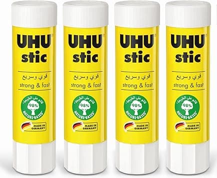UHU STIC, The Proven Glue Stick - Glues strongly, quickly and permanently, without solvent, 8.2g, 4pcs White - Amazon.ae Price Tracker