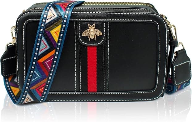 Beatfull Designer Bee Crossbody Purse for Women PU Leather Shoulder Handbag Camera Clucth on Amazon.ae - Price Tracker