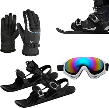 Ski Skates,Portable Adjustable Protective | Winter Shoes Ski Skates - for Snowboarding Snowshoeing Recreation Adventures Adults Men Women Youth على Amazon.ae - متتبع الأسعار