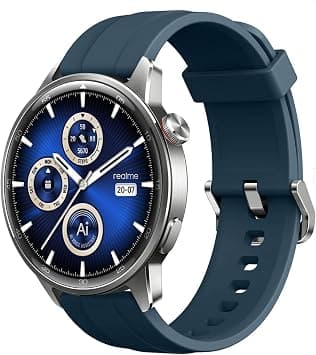 Realme Watch S2, 1.4" AMOLED Display, Super AI Engine, Up to 20 Days Battery, IP68, AI Health Tracking, Blue Silicone Strap, RMW2401 - Amazon.ae Price Tracker