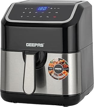 Geepas 5L Digital Air Fryer with Vortex – 10-in-1 Convection Air Fryer with LED Touchscreen, 60 Minutes Timer & Non-Stick Basket – Oil Free Toaster Oven | 2 Years Warranty on Amazon.ae - Price Tracker