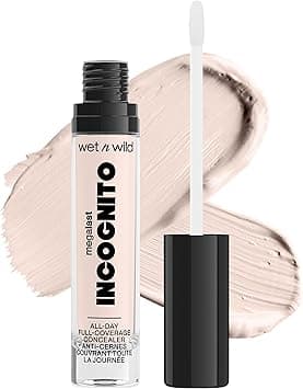 wet n wild, Megalast Incognito Full-Coverage Concealer, Seamless and Richly Pigmented, Buidable Medium-to-Full Coverage, Matte Finish, Nourishing and Hydrating Formula, with Shea Butter, Fair Beige on Amazon.ae - Price Tracker