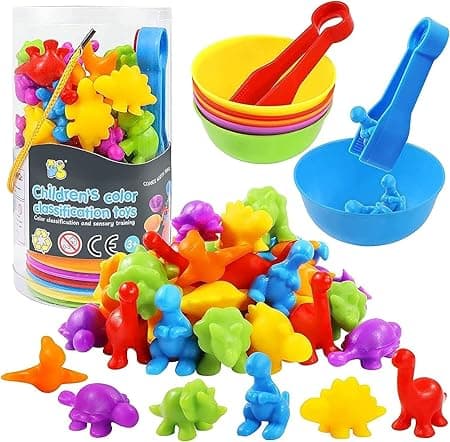 Counting Dinosaur Toys Matching Games with Sorting Bowls Preschool Learning Activities for Math Color Sorting Educational Sensory Babies Montessori STEM Toy Sets for Kids Aged 3+ Years Old Boys Girls on Amazon.ae - Price Tracker