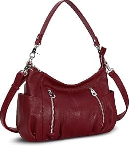 HESHE Genuine Leather Purses for Women Shoulder Hobo Bag Crossbody Satchel Handbags Designer Ladies Totes Purse - Best Deal Finder