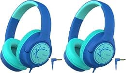 iClever Kids Headphones, Wired Headphones for Kids 85dBA Safe Volume Limit, Stereo Sound Foldable Adjustable Over Ear, 3.5mm Jack Boys Girls Childrens Headphones for School/Travel/Tablet/PC - Best Deal Finder