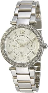 Michael Kors Parker Women's Light Grey Dial Stainless Steel Band Watch - Mk5615, Analog Display - Best Deal Finder