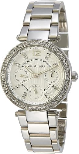 Michael Kors Parker Women's Light Grey Dial Stainless Steel Band Watch - Mk5615, Analog Display - Best Deal Finder