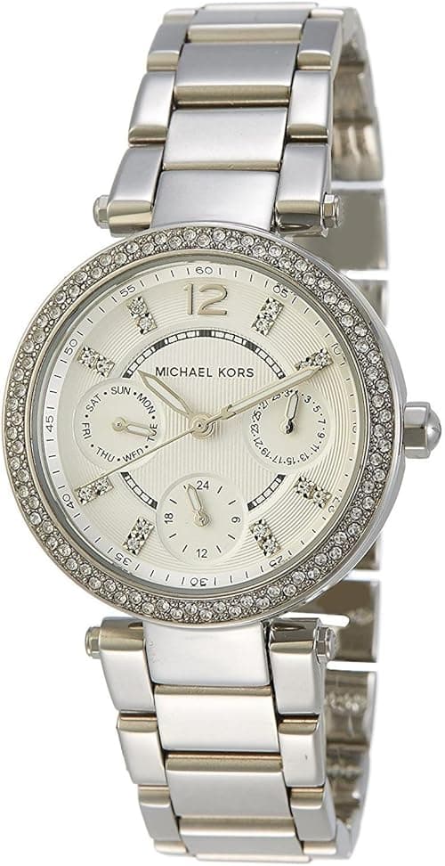 Michael Kors Parker Women's Light Grey Dial Stainless Steel Band Watch - Mk5615, Analog Display on Amazon.ae - Price Tracker