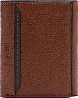 Fossil Men's Huntington Trifold, Medium Brown - Best Deal Finder