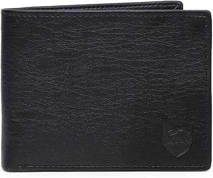 SAMTROH Pu Leather Wallet for Men I 2 Card Slots I 2 Currency & 2 Secret Compartments I 1 Zipper Coin Pocket & 6 ID Card Slots, Black, CASUEL on Amazon.ae - Price Tracker
