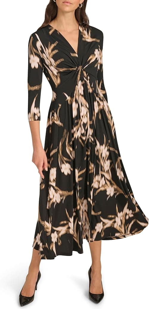 Calvin Klein womens Work Printed Maxi Dress Dress on Amazon.ae - Price Tracker