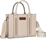 Montana West Women Wrangler Tote Bag for Women Zipper Shoulder Handbag Totes - Best Deal Finder