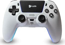 LOG Wireless Controller For PlayStation 5 - White - متتبع أسعار Amazon.sa
