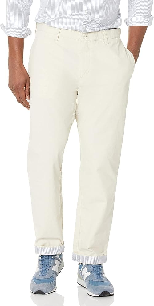Tommy Hilfiger Men's Comfort Chino Pants, Bone White, 36W X 32L on Amazon.ae - Price Tracker