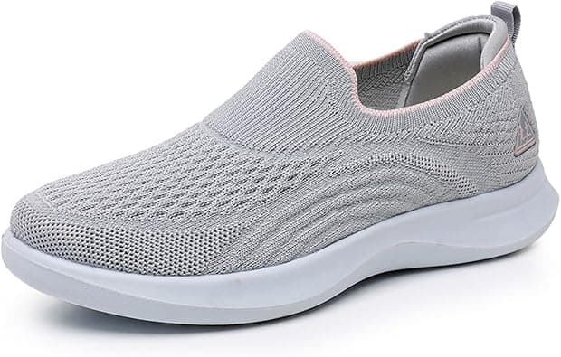 AioTio Women's Walking Shoes - Breathable Lightweight Slip-On Sneakers for Work, Hiking & Casual Wear, Non-Slip Comfort Fit on Amazon.ae - Price Tracker