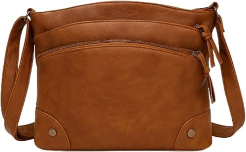 Stylish Korean-Inspired Shoulder Bag – Retro Cross-body Purse for Women | Trendy & Casual | Zipper Closure | Polyester Lining على Amazon.ae - متتبع الأسعار