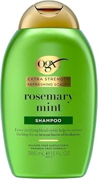 OGX Extra Strength Refreshing Scalp + Rosemary Mint Shampoo, Clarifying Wash Visibly Helps Remove Oil & Residue to Clear Away Buildup, Sulfate-Free Surfactants, 13 fl. Oz - Best Deal Finder