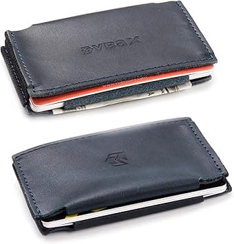 Redesign Minimalist Leather Slim Wallets – Men’s Front Pocket Credit Card Holder, Dark Blue, Genuine Soft leather, Minimalist on Amazon.ae - Price Tracker