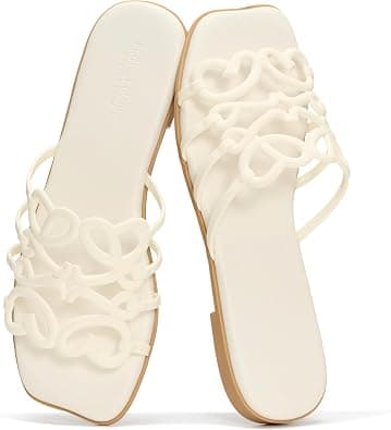 Project Cloud Womens Sandals with Memory Foam - Eco Crafted Leather Sandals for Women 2026 - Flats - Non Slip & Comfortable Sandals Women (Lisa) on Amazon.ae - Price Tracker