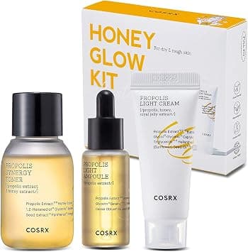 COSRX Honey Glow Kit | Propolis Synergy Toner, Ampoule, Cream | Moisturizing, Hydrating, Nourishing - Best Deal Finder