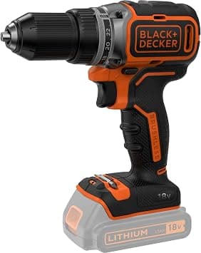 Black+Decker Cordless BrUShless Drill Driver Power Tool, 18V, Batery Not Included - Bl186N-Xj, 2 Years Warranty - متتبع أسعار Amazon.sa