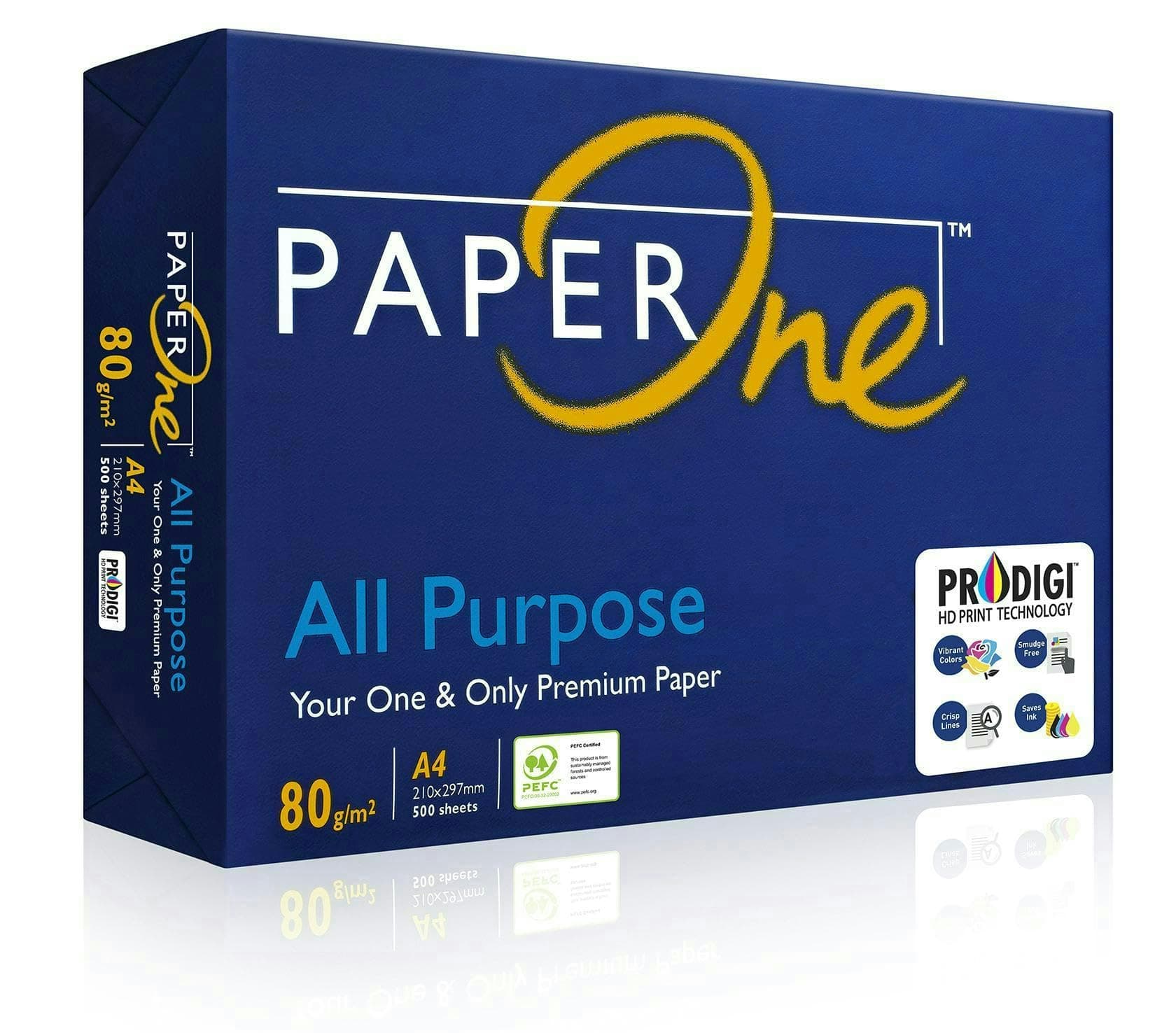 PaperOne All Purpose Premium Copy Paper, 80 GSM, A4 Size, 500 sheets ream on Amazon.ae - Price Tracker