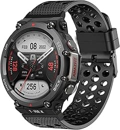 Lamshaw Compatible with Amazfit T-Rex 2 Bands, Silicone Replacement Wristbands Sport Strap with Metal Buckle Compatible with Amazfit T-Rex 2 Smart Watch - Amazon.ae Price Tracker