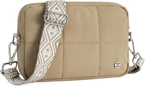 Telena Crossbody Bags for Women Crossbody Purse with Guitar Strap Lightweight Puffer Shoulder Bag for Travel on Amazon.ae - Price Tracker