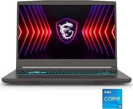 MSI Thin 15.6" 144Hz Gaming Laptop - Intel Core i5-12450H NVIDIA GeForce RTX 3050 8GB DDR4 512GB SSD Gray على Amazon.ae - متتبع الأسعار